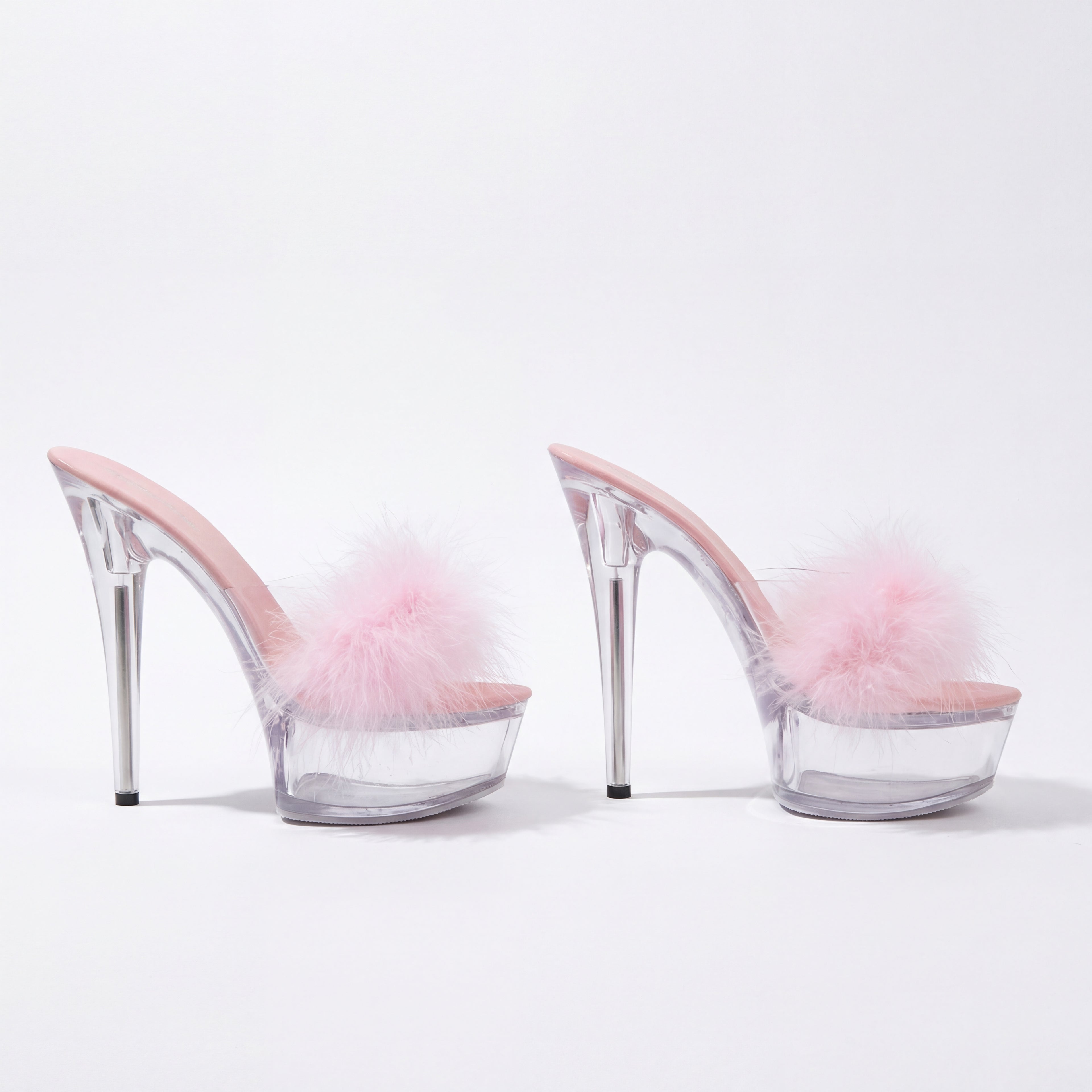 Diva Feather Platform Heels