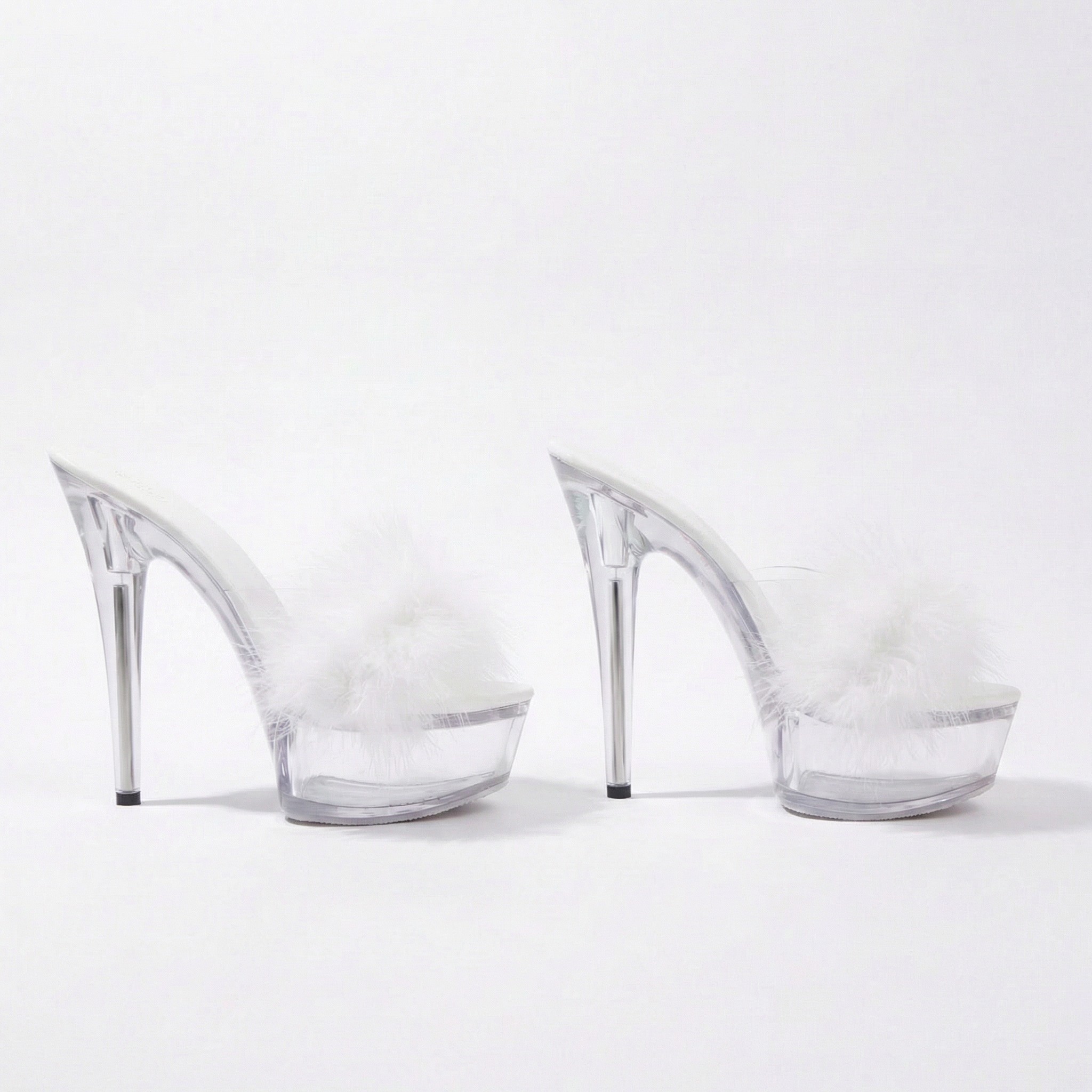 Diva Feather Platform Heels