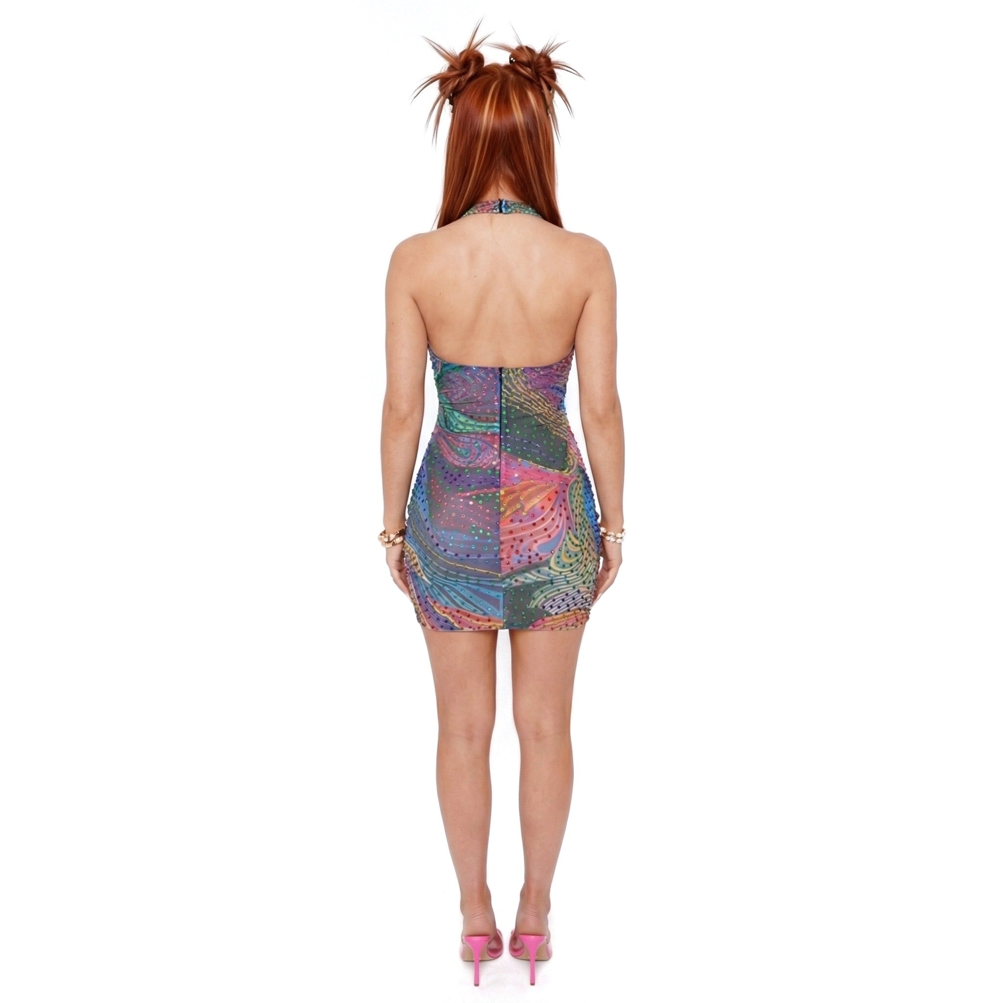 Colorful Spark Mini Dress