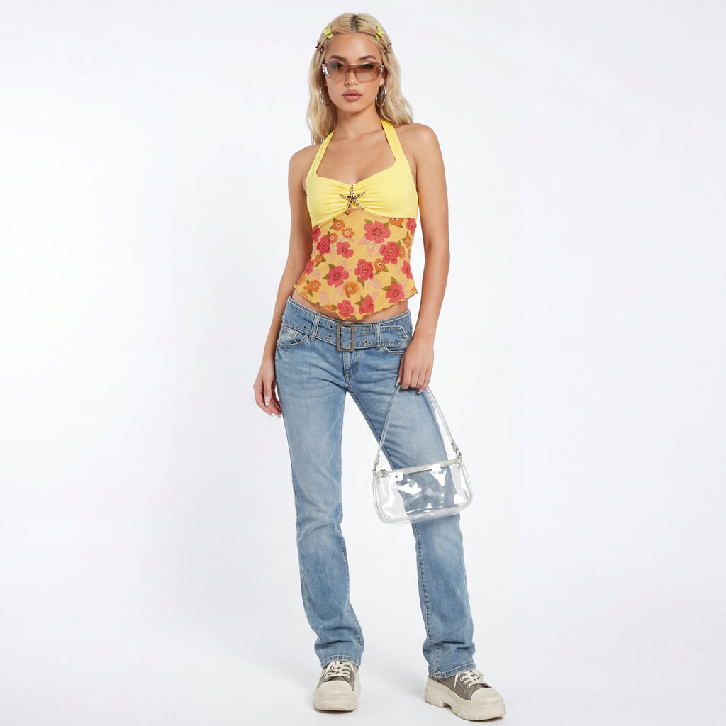 Starfish Bloom Halter Top