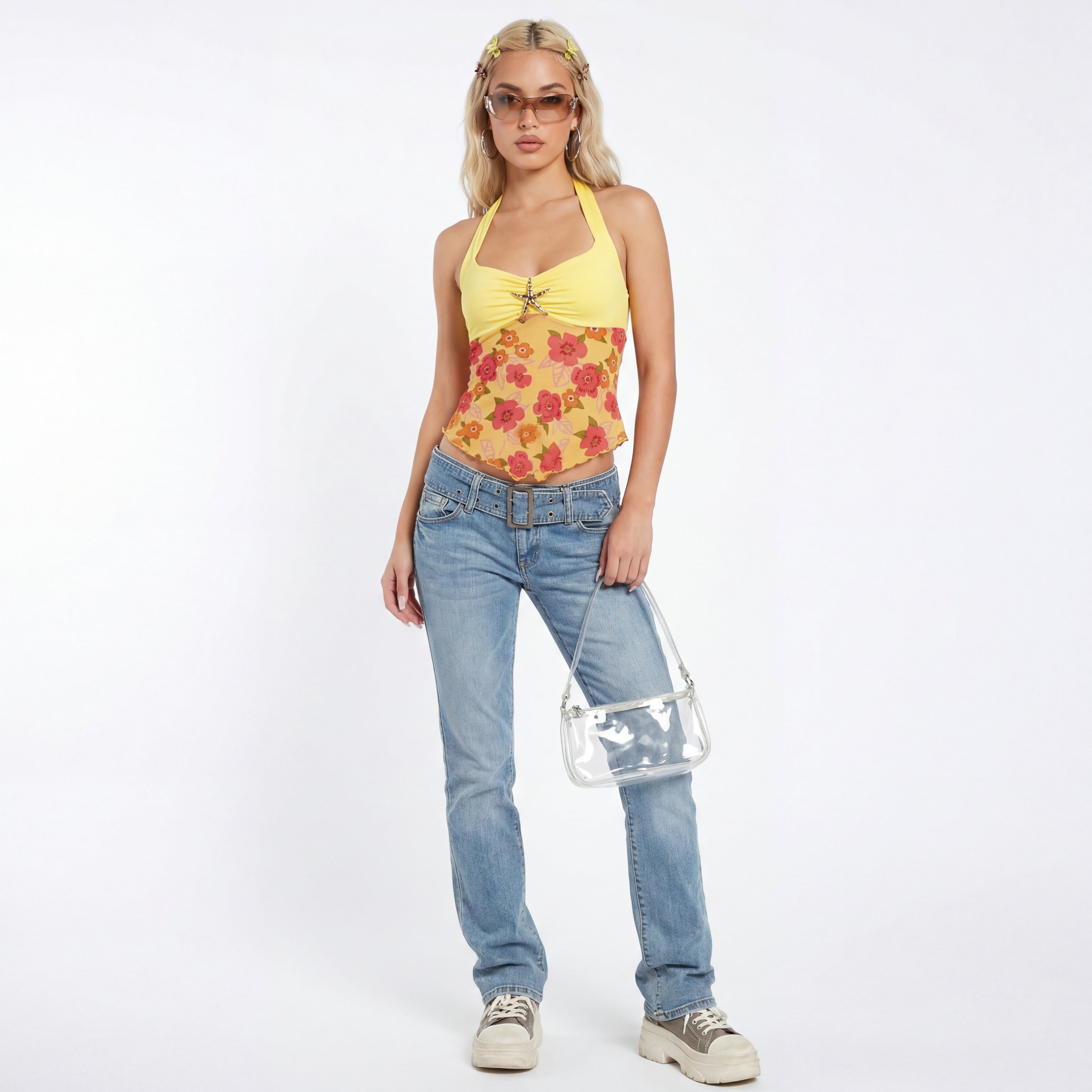 Starfish Bloom Halter Top