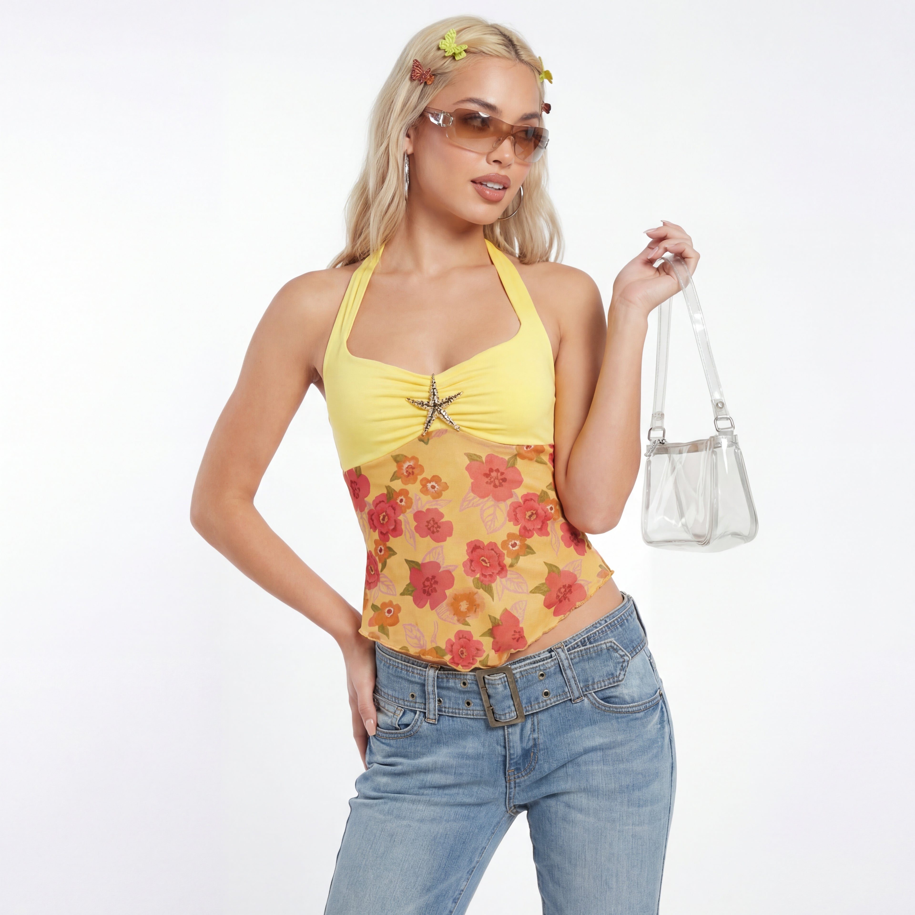 Starfish Bloom Halter Top