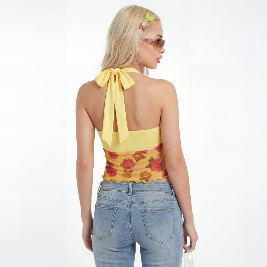 Starfish Bloom Halter Top